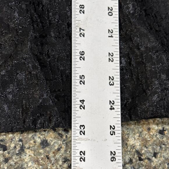 Anne Klein Jacket Plus 18W Black Textured 3/4 Sleeve Open Front Wool Blend FLAW - Picture 8 of 9